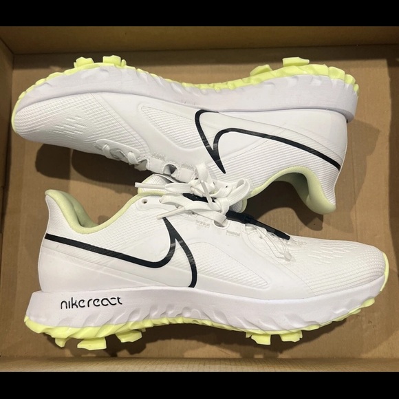 Men’s Size 7.5 Nike Air React Infinity Pro Golf Shoes CT6620-109 White/Volt NEW main image 5